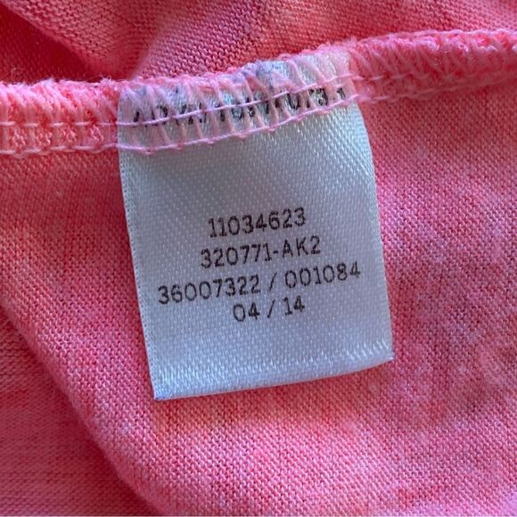 Victoria’s Secret PINK Tank Top Strappy Neon Oversized Small Burnout - Picture 10 of 12